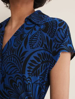 Mara Abstract Print Wrap Dress