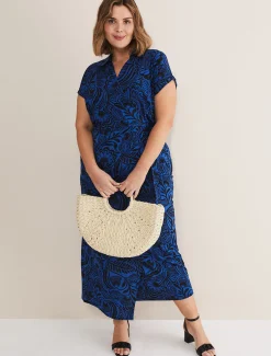 Mara Abstract Print Wrap Dress