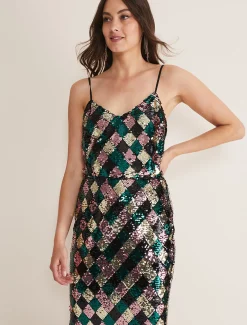 Mari Diamond Sequin Camisole Co-Ord