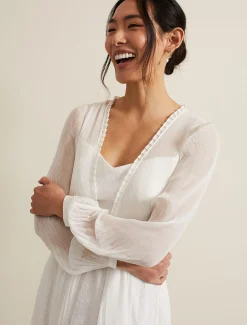 Mariana Pleated Lace Wedding Dress