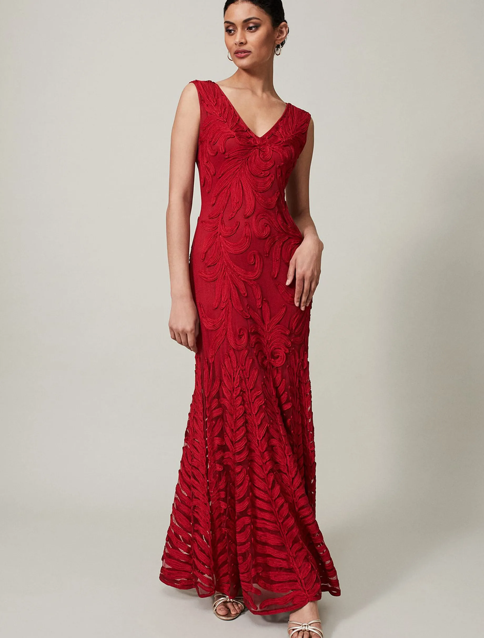 Marigold Tapework Maxi Dress