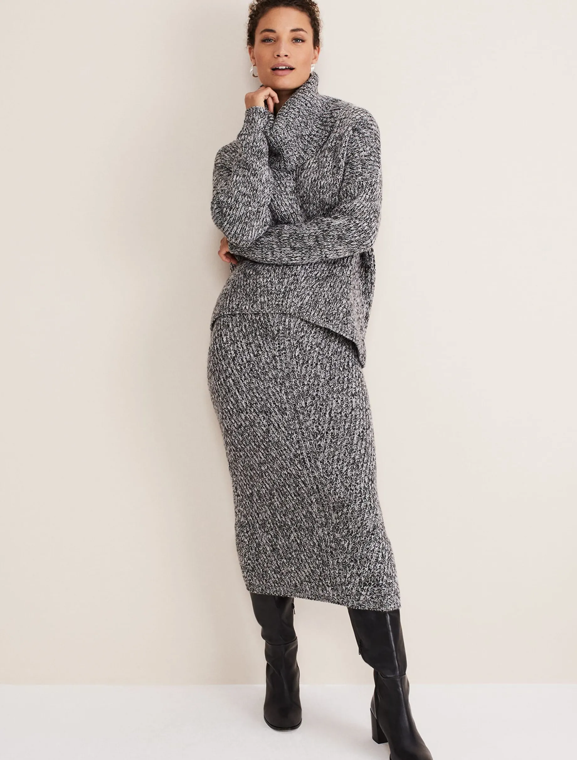Marina Flecked Chunky Coord Knit