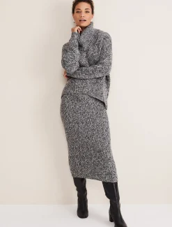 Marina Flecked Coord Knitted Skirt