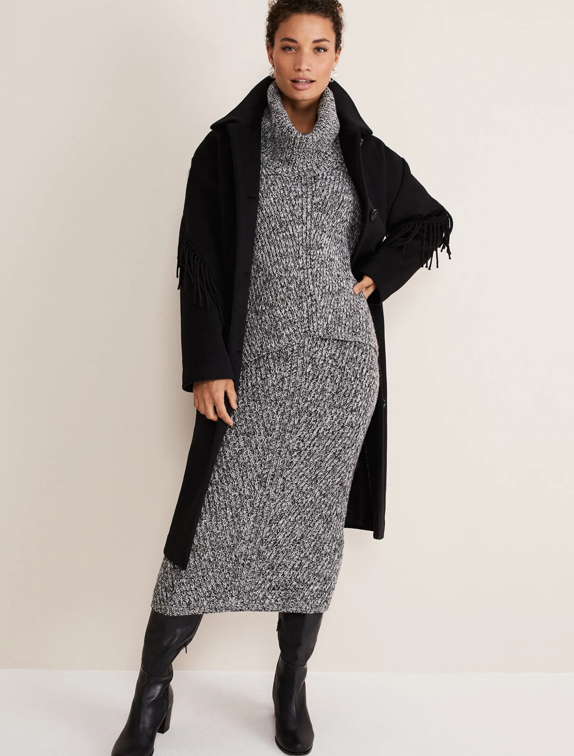 Marina Flecked Coord Knitted Skirt