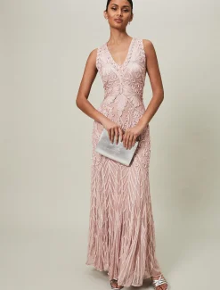 Marion Sequin Tapework Maxi Dress