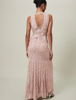 Marion Sequin Tapework Maxi Dress