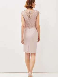 Mariposa Floral Lace Bodice Dress