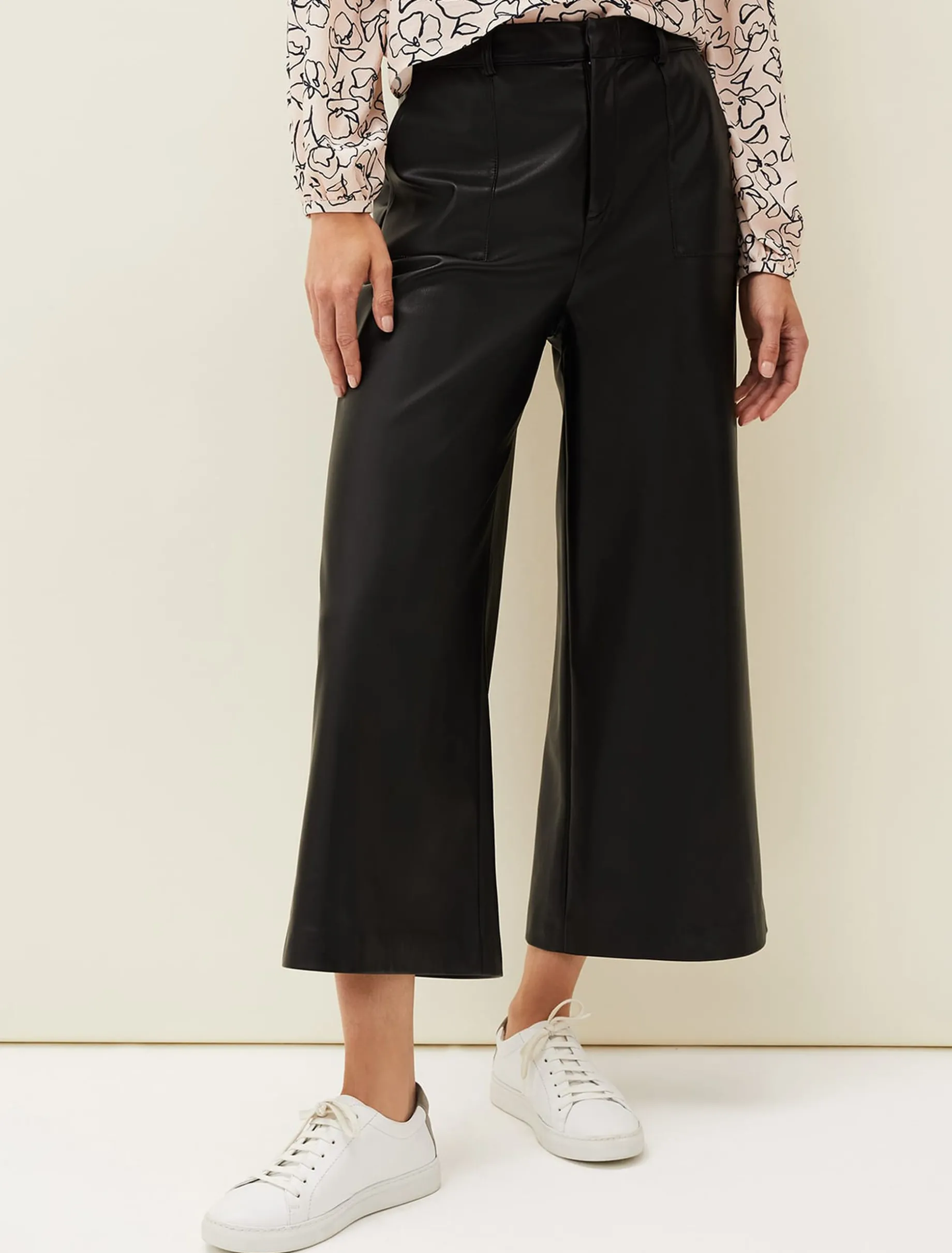 Martha Faux Leather Culottes