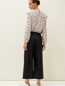 Martha Faux Leather Culottes