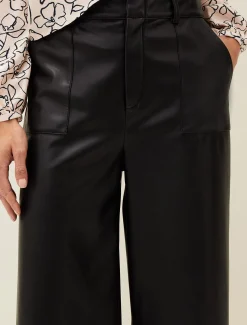 Martha Faux Leather Culottes