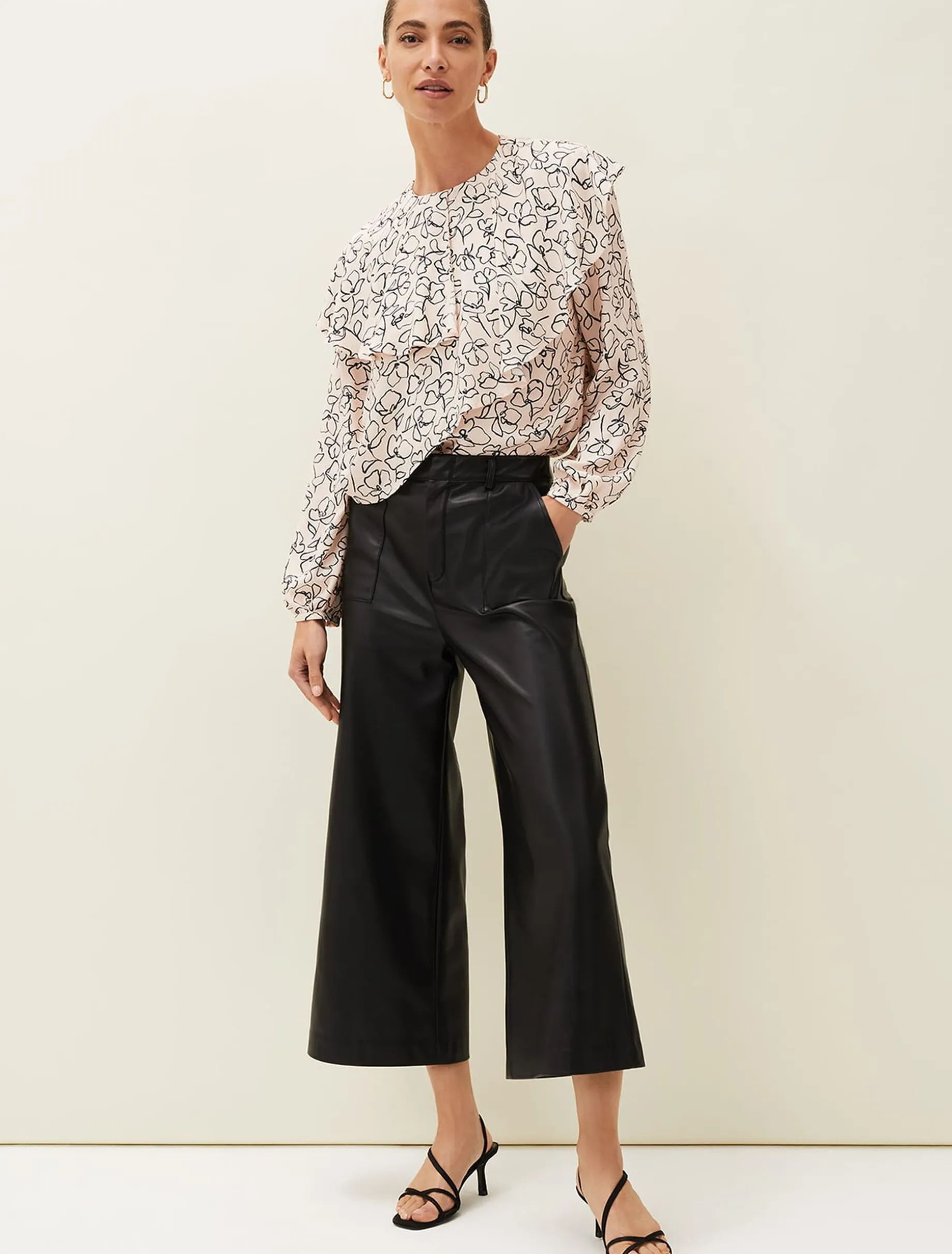 Martha Faux Leather Culottes