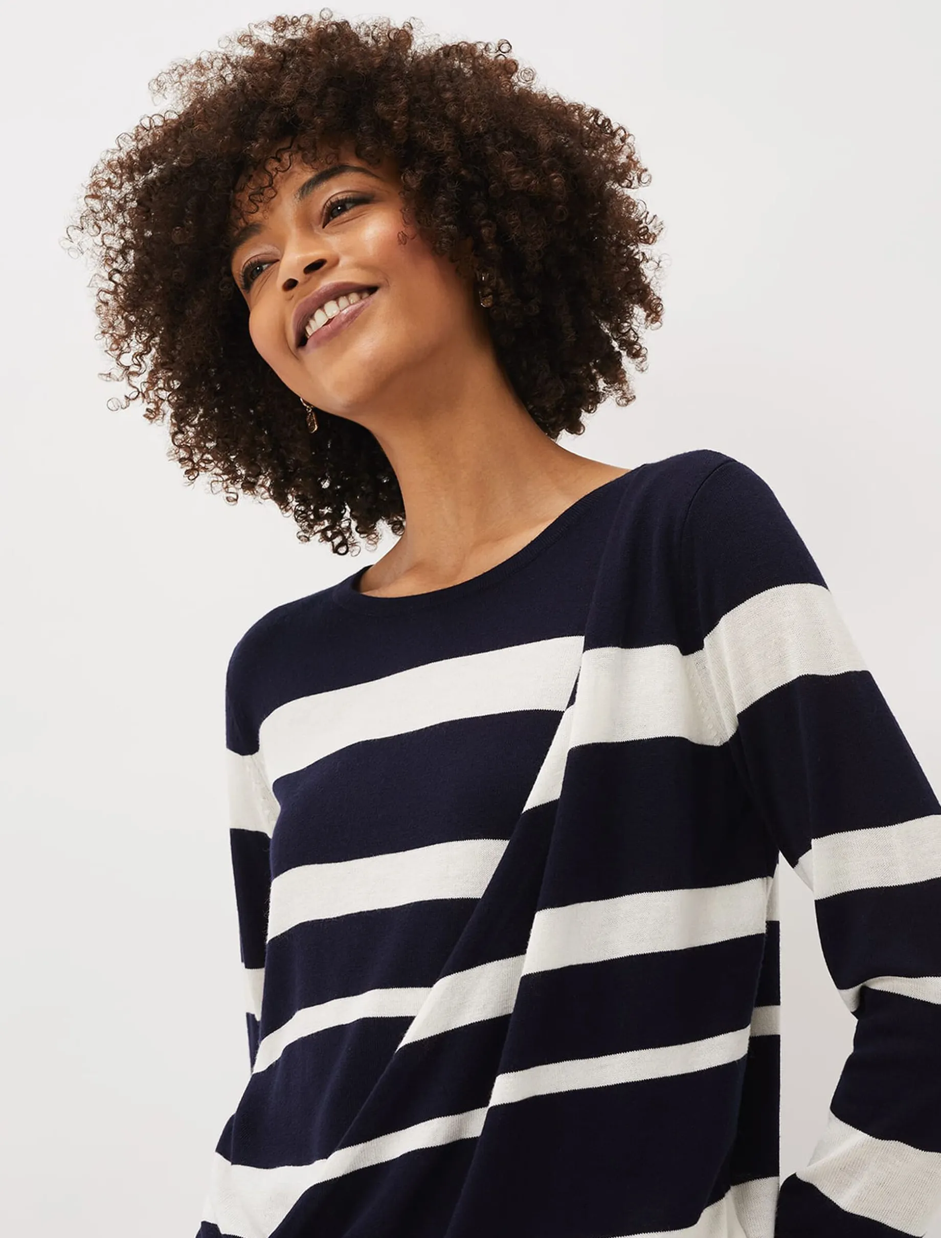 Mary Stripe Fine Knit Jumper