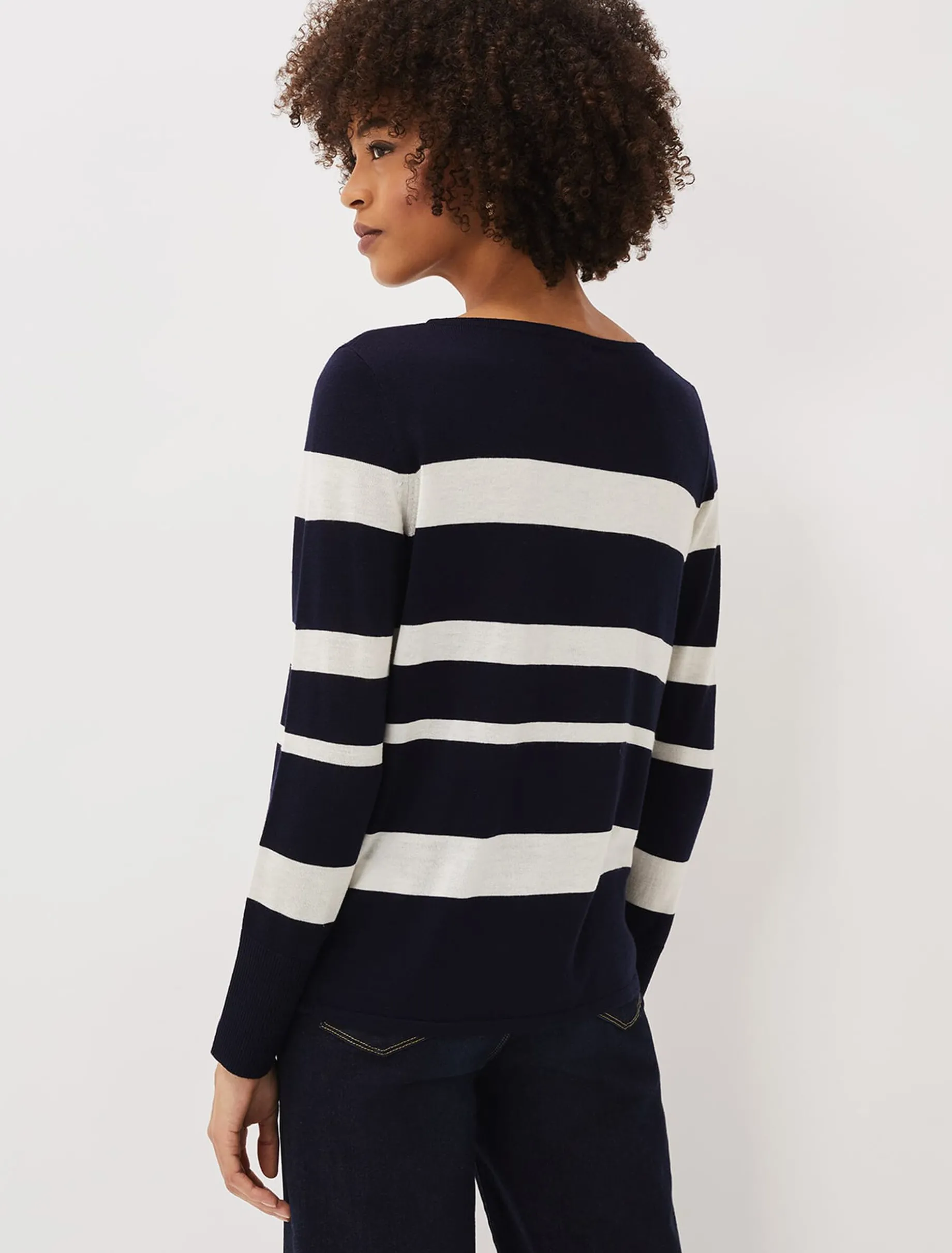 Mary Stripe Fine Knit Jumper