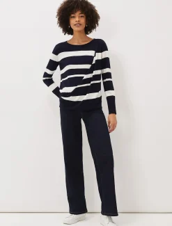 Mary Stripe Fine Knit Jumper