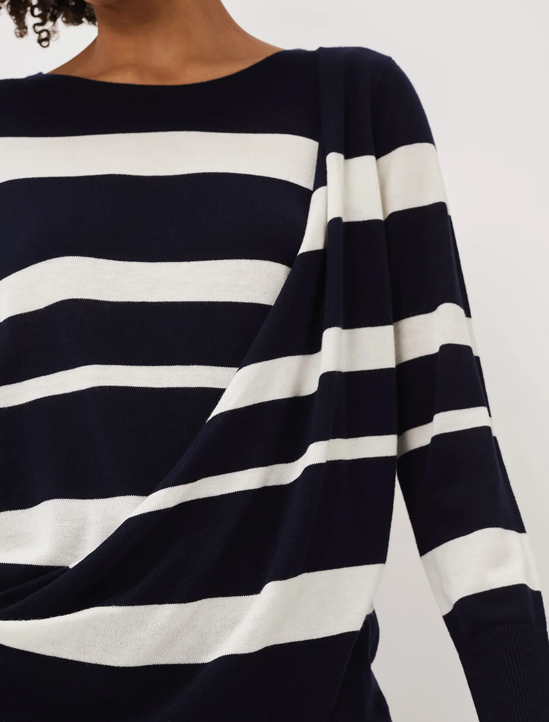 Mary Stripe Fine Knit Jumper