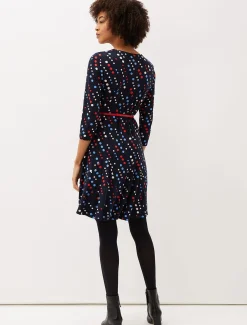 Marya Spot Jersey Dress