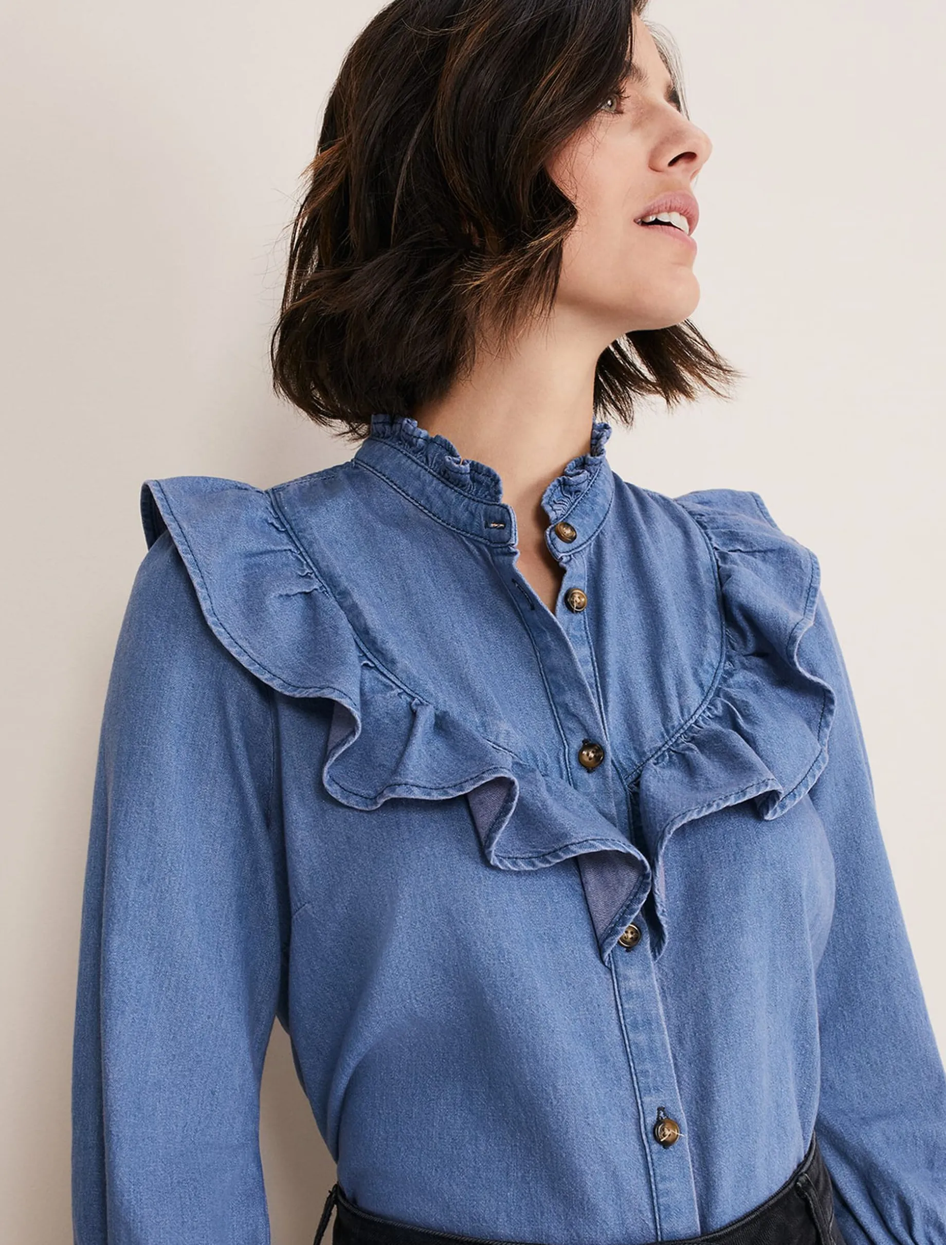 Maryam Ruffle Front Blouse