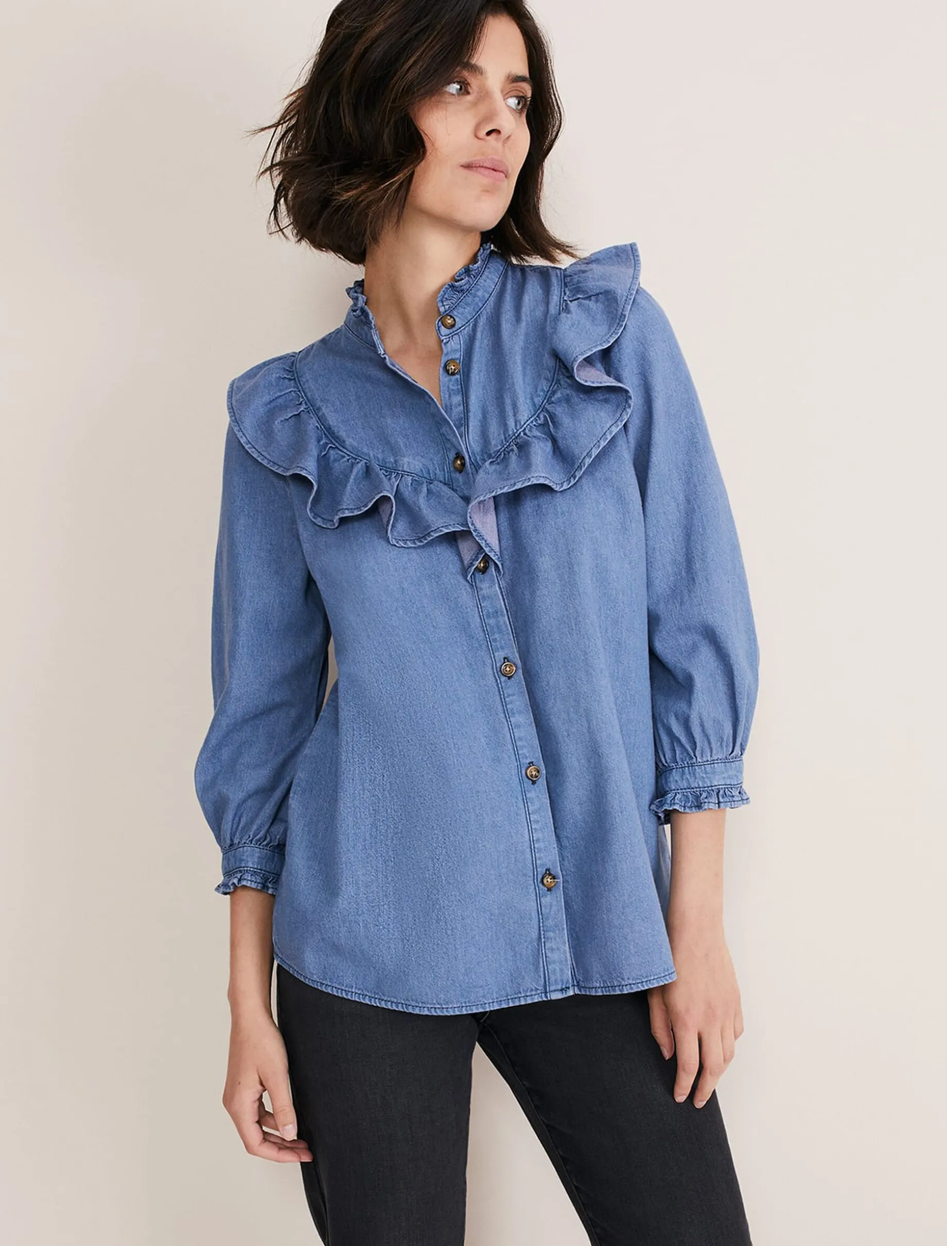 Maryam Ruffle Front Blouse