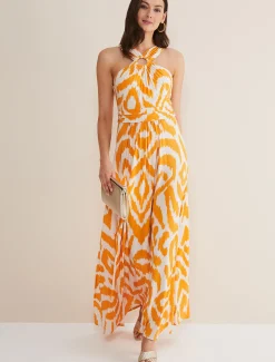 Maude Printed Jersey Maxi Dress