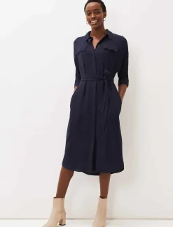 Maxine Belted Shirt Dress