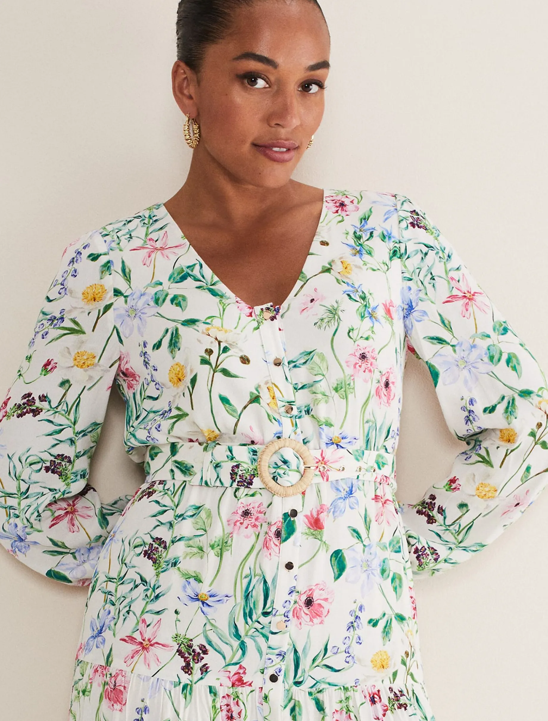 Maya Floral Midaxi Dress