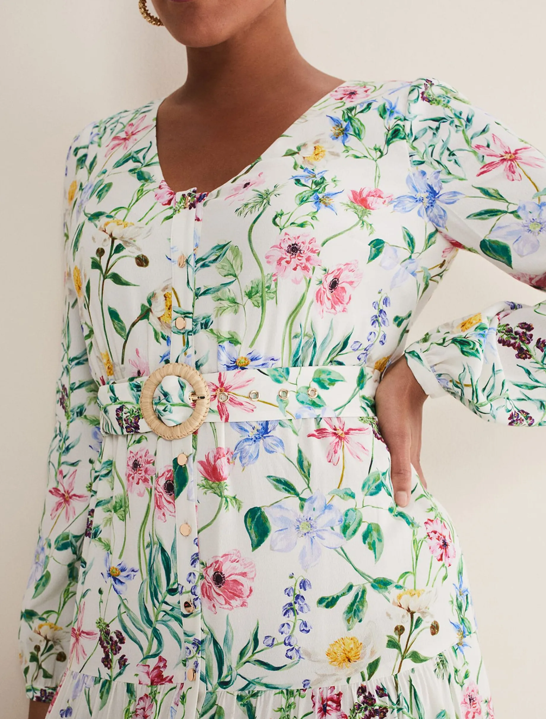 Maya Floral Midaxi Dress