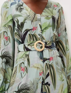 Maya Printed Tiered Maxi Dress