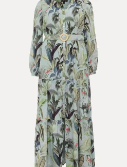 Maya Printed Tiered Maxi Dress