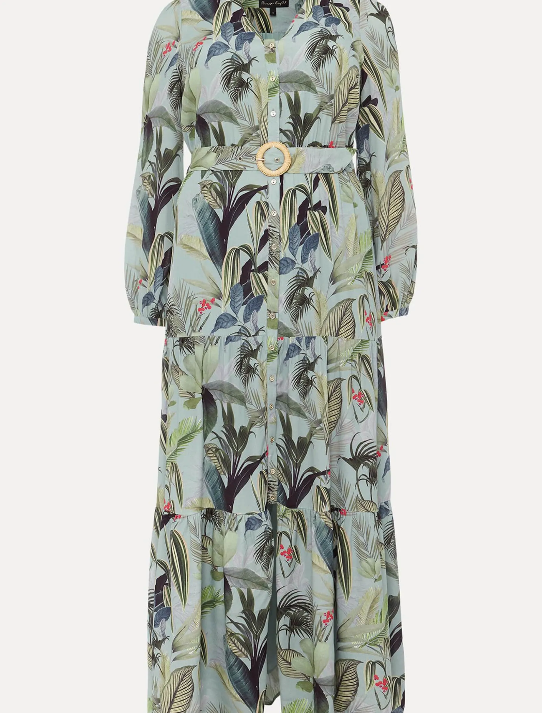 Maya Printed Tiered Maxi Dress
