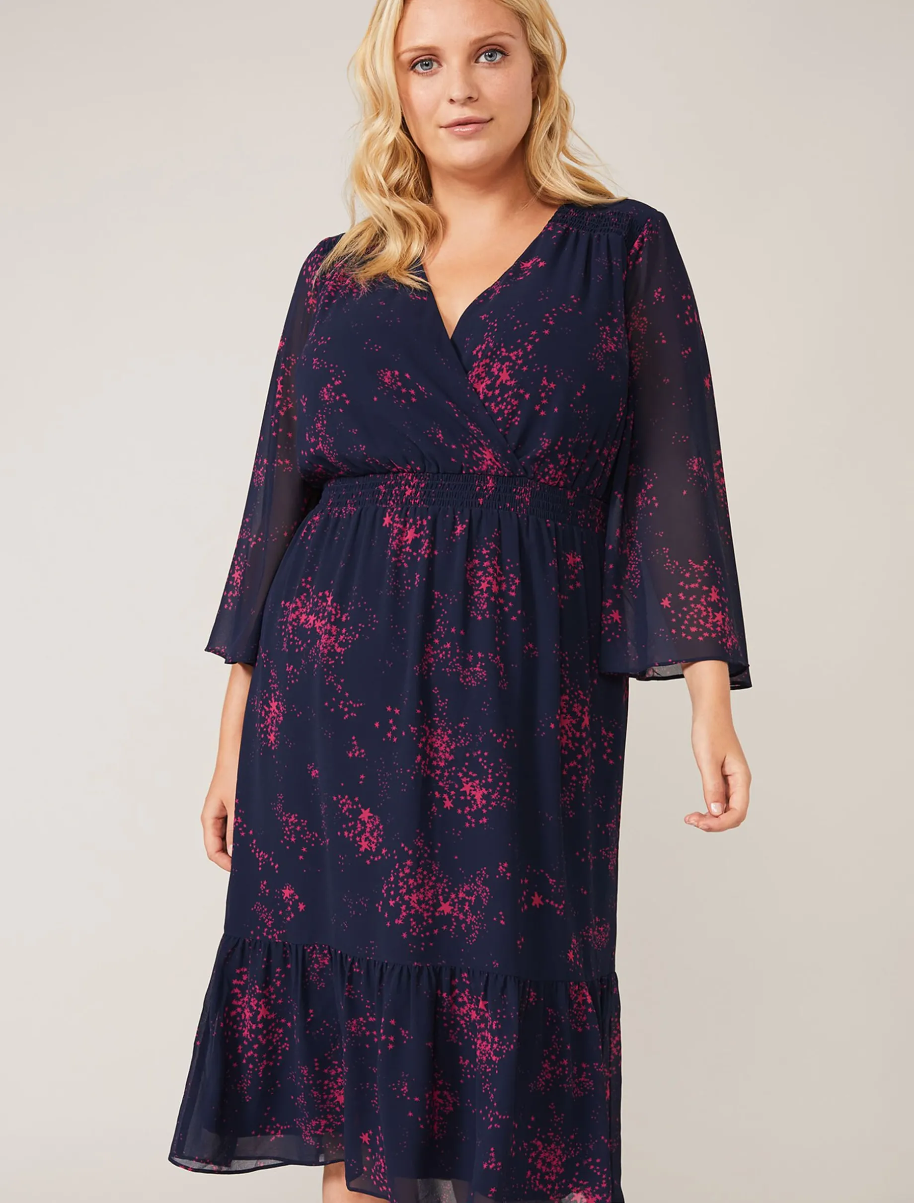 Maya Star Print Dress