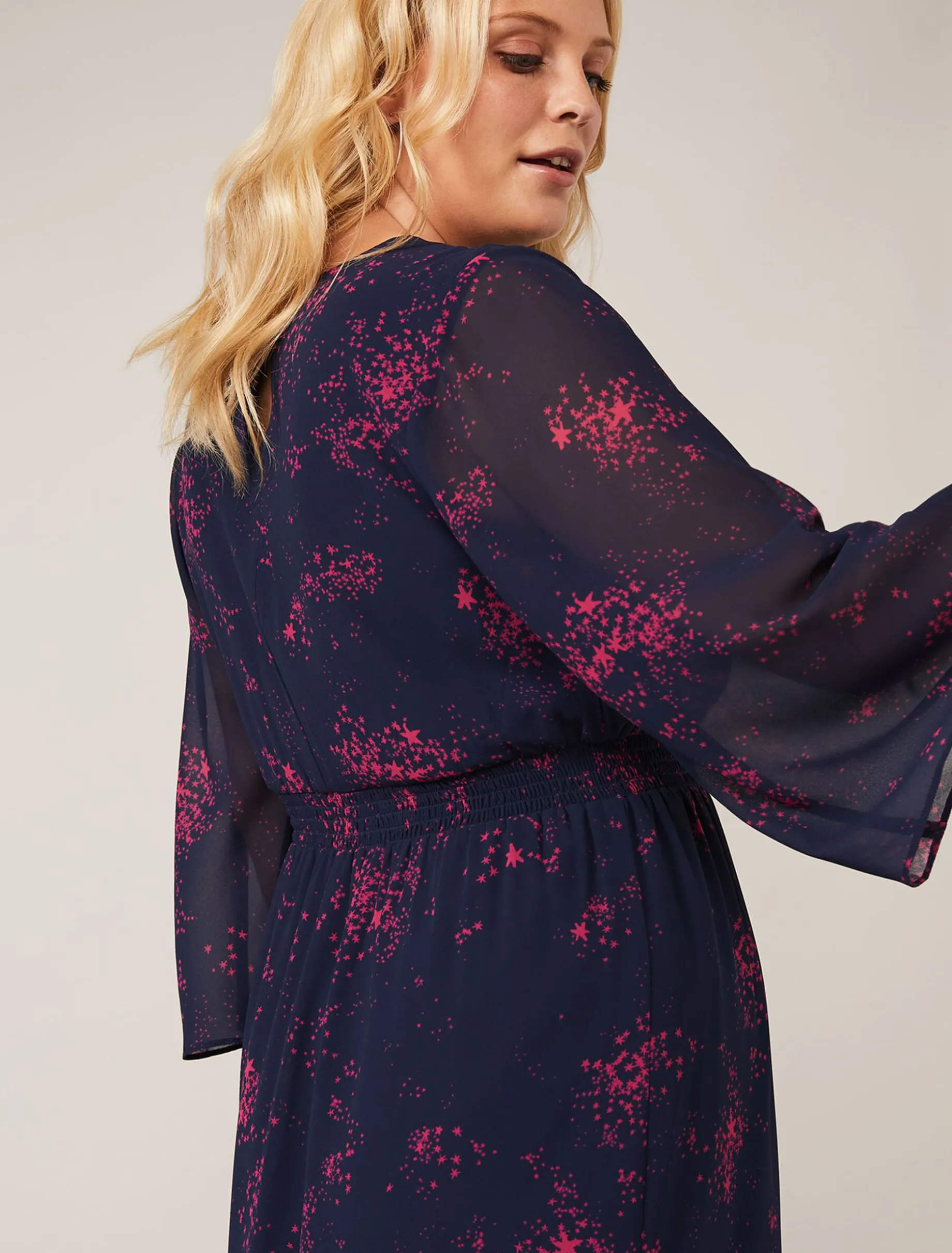 Maya Star Print Dress