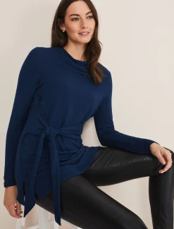 Maya Tie Front Longline Top