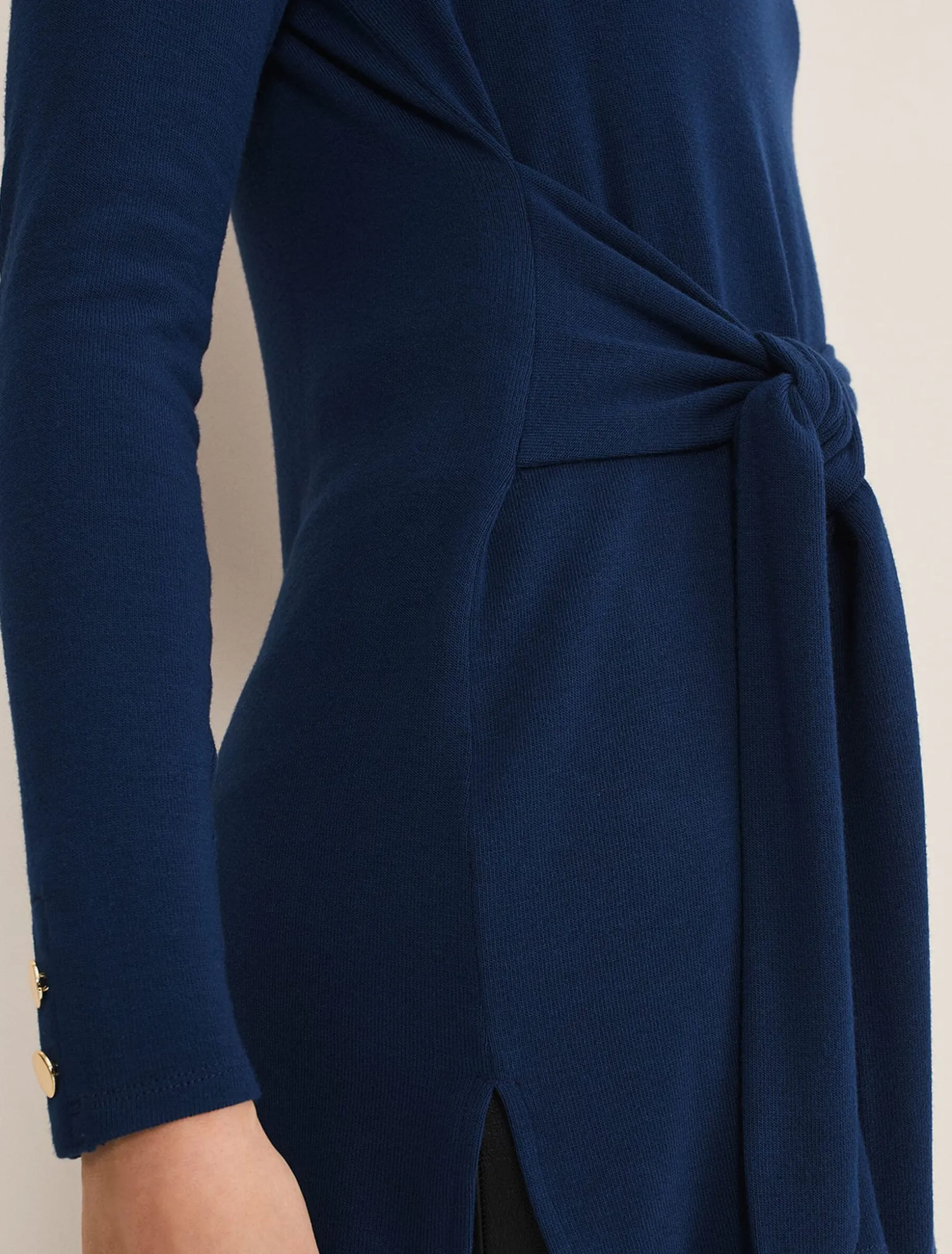 Maya Tie Front Longline Top