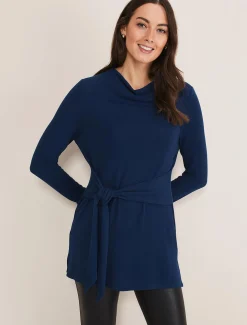 Maya Tie Front Longline Top