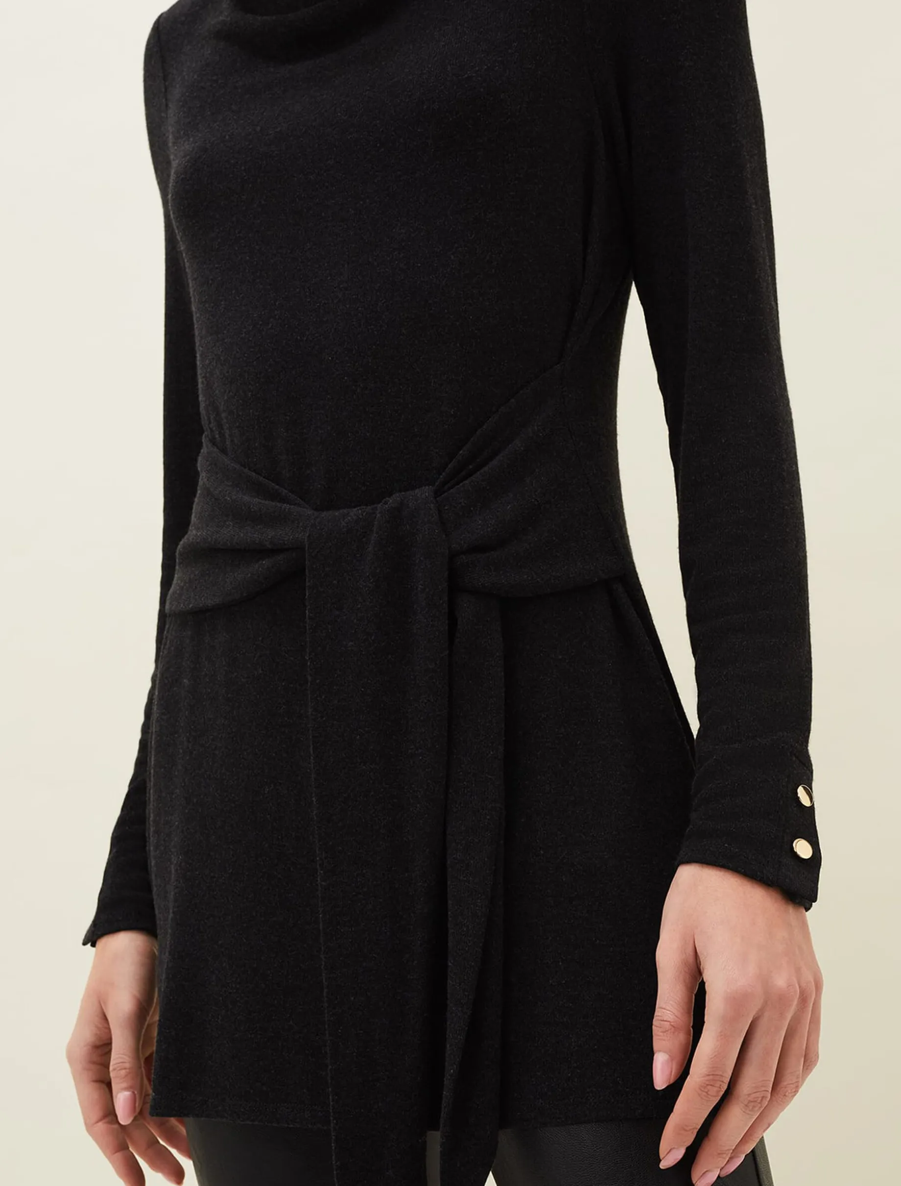 Maya Tie Front Longline Top