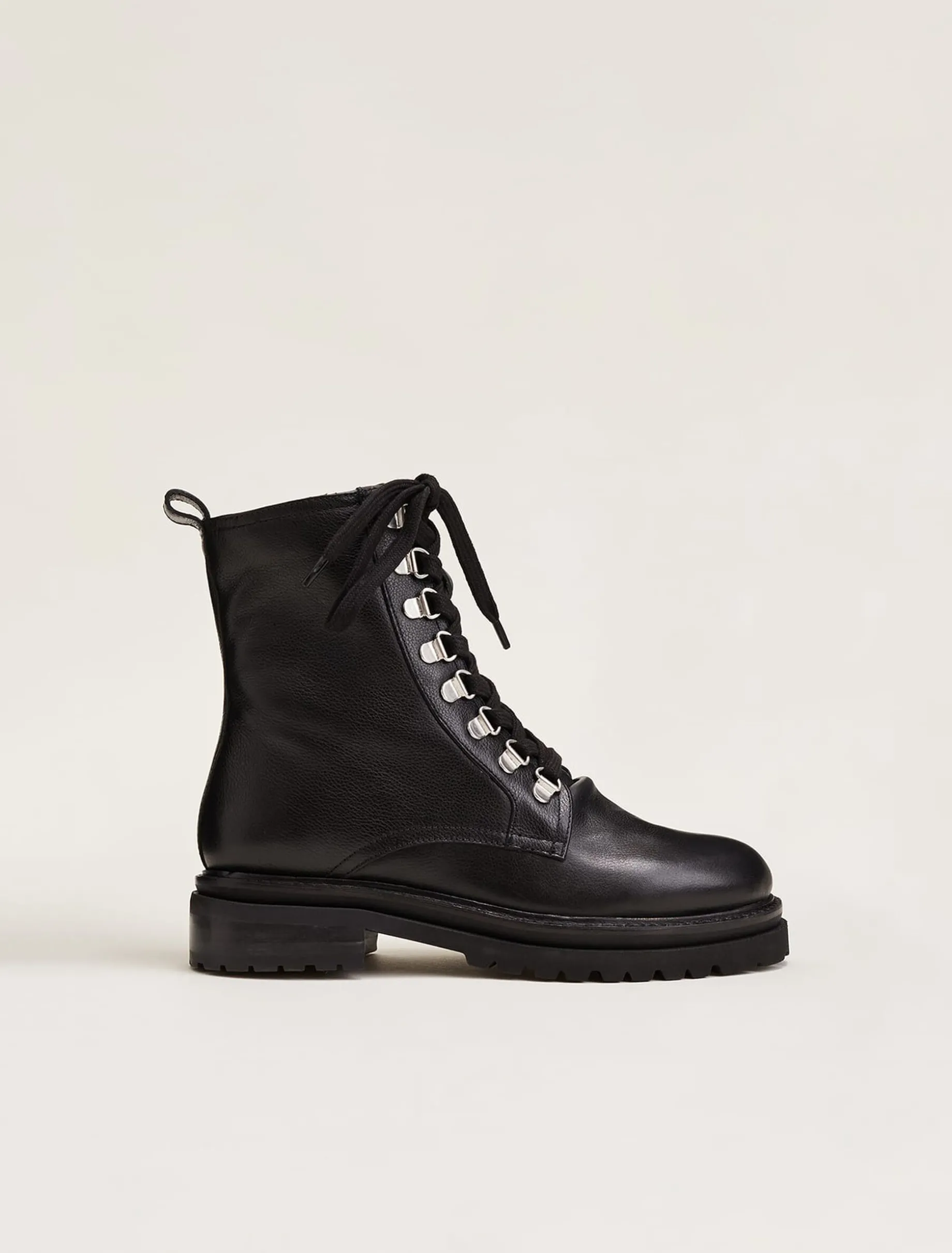 Meladie Leather Lace Up Ankle Boots
