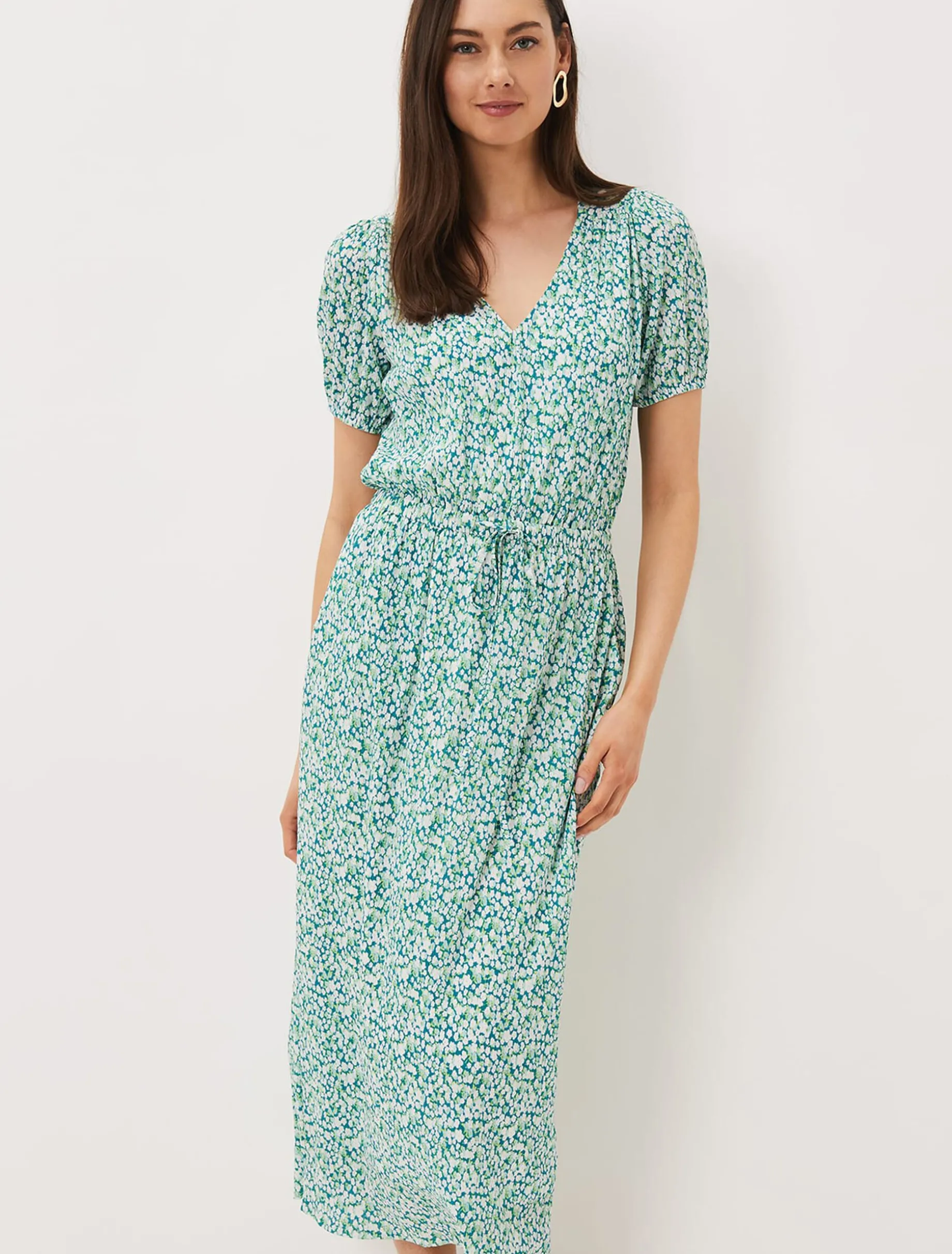 Melani Ditsy Print Midaxi Dress