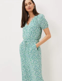 Melani Ditsy Print Midaxi Dress