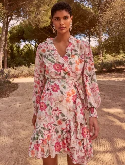 Melinda Floral Wrap Dress