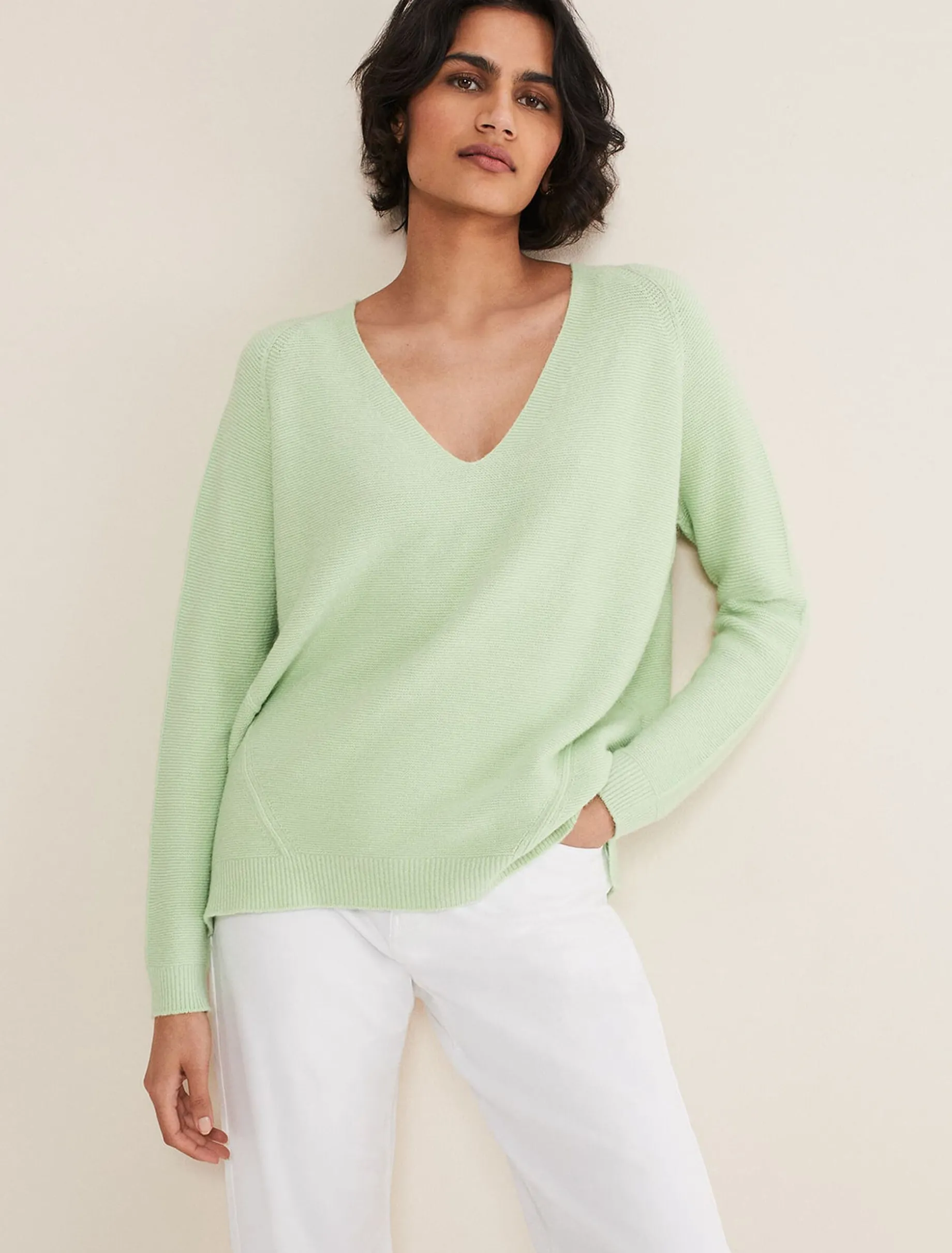 Melissa V Neck Knitted Jumper