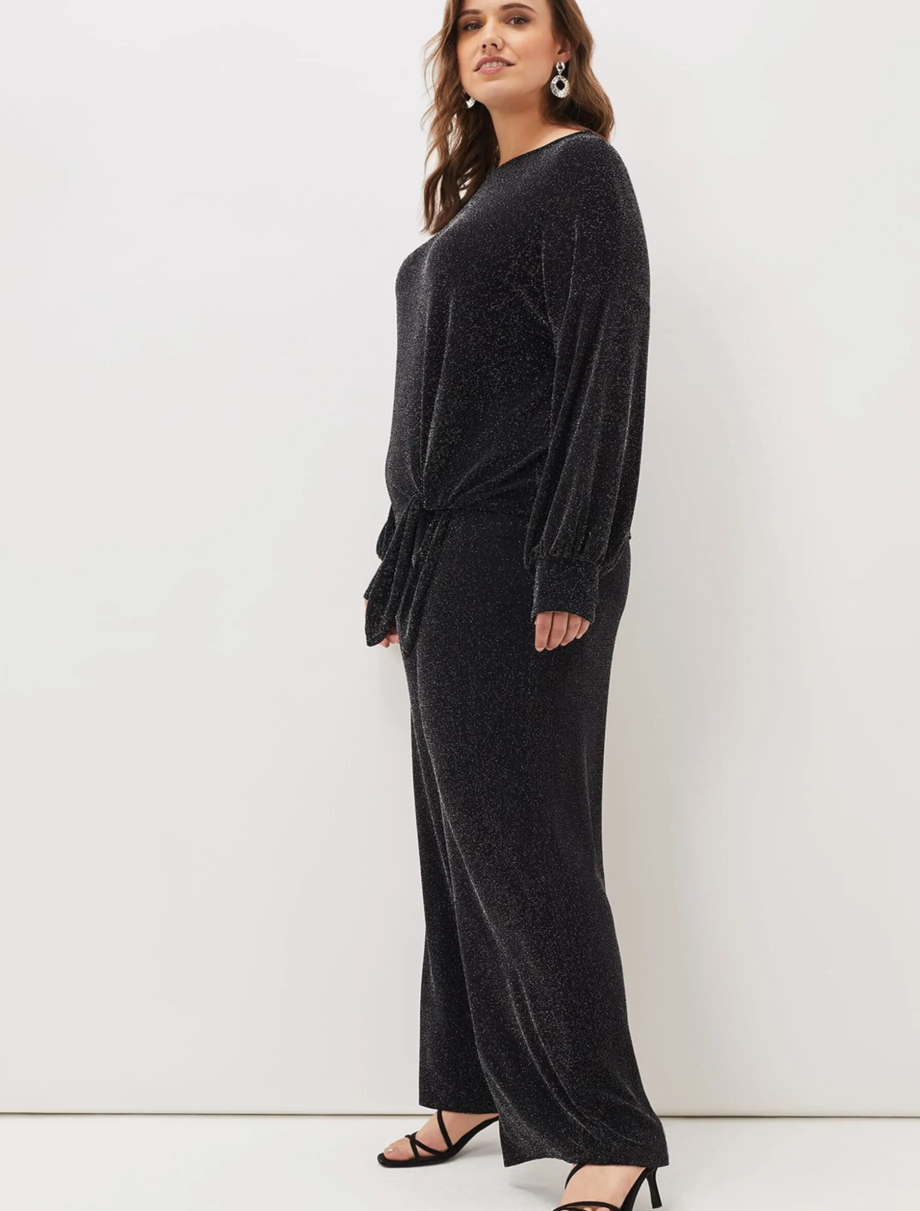 Mell Shimmer Lurex Co-Ord Trousers