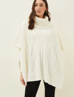 Melly Cable Knit Cape