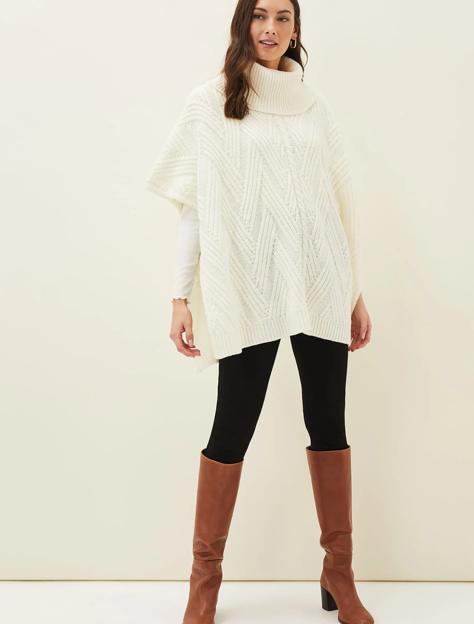 Melly Cable Knit Cape