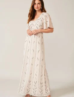 Meredith Embellished Leaf Dress