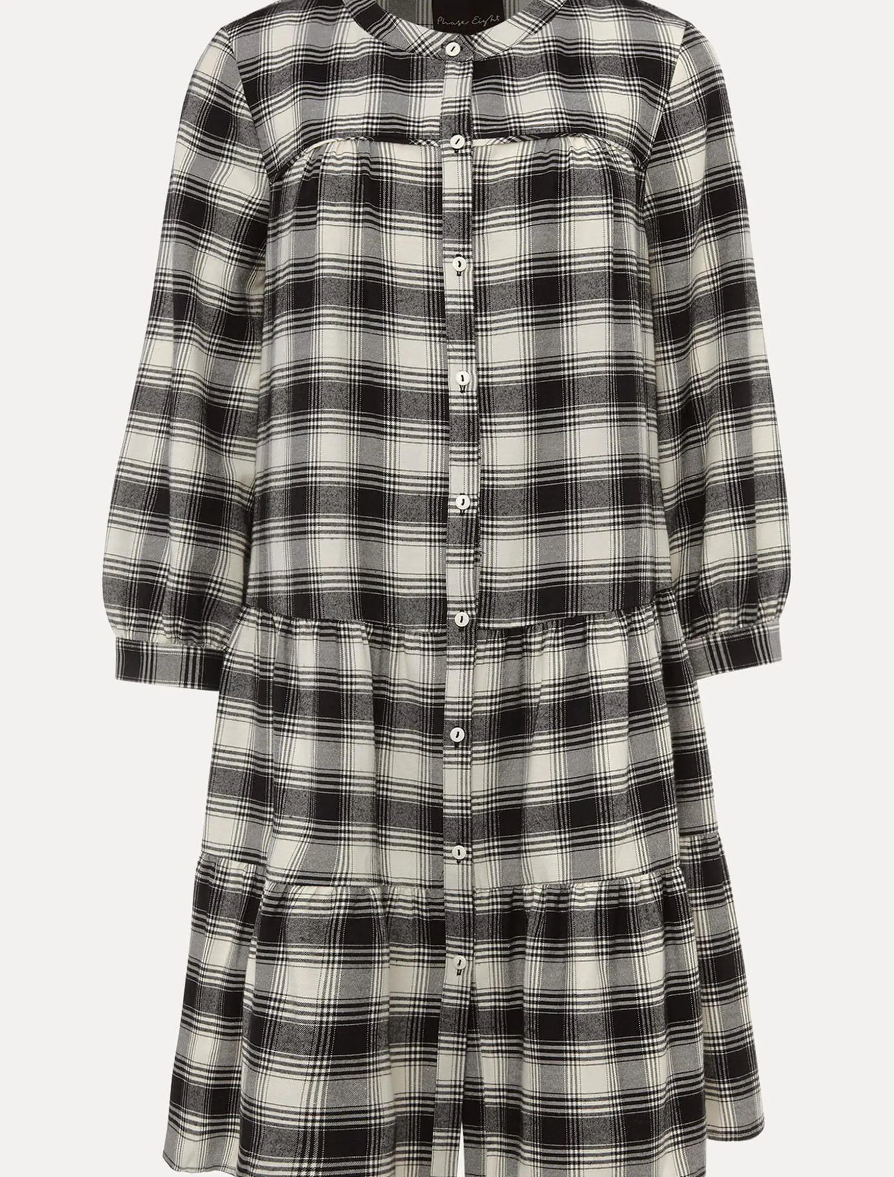 Meriah Check Swing Dress