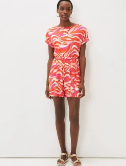 Meryl Jersey Wave Print Playsuit