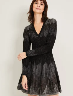 Metallic Knitted Dress