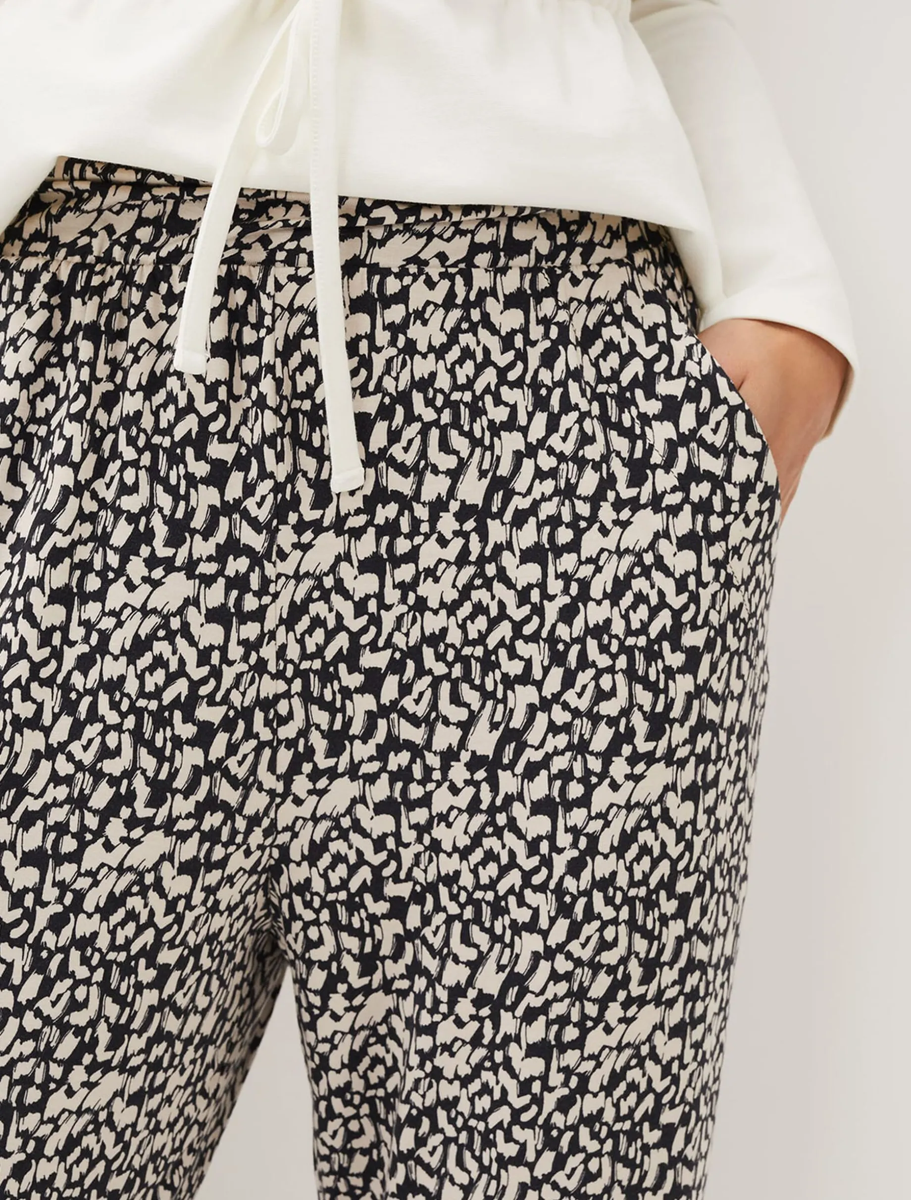 Milee Printed Jersey Joggers