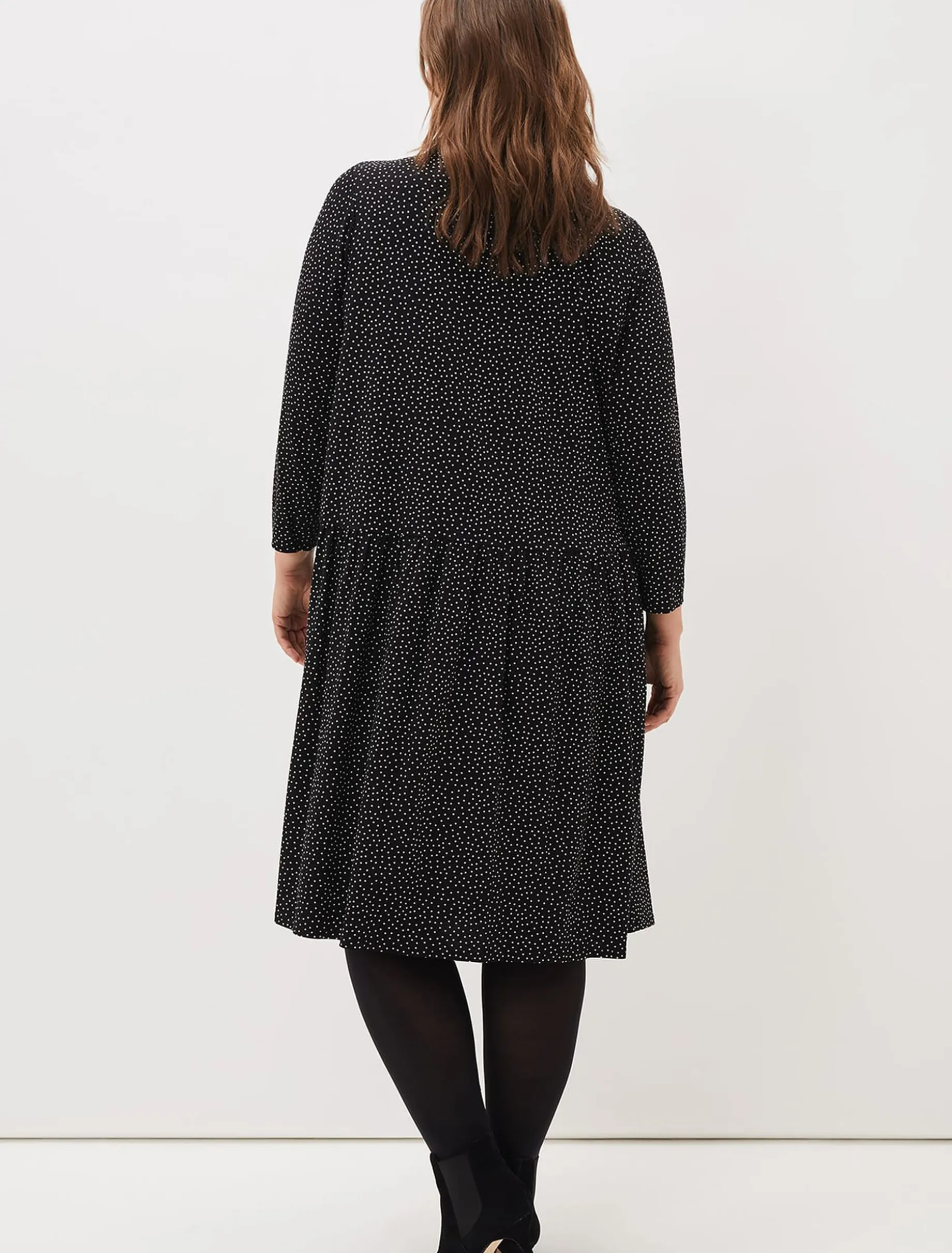 Mina Spot Jersey Dress