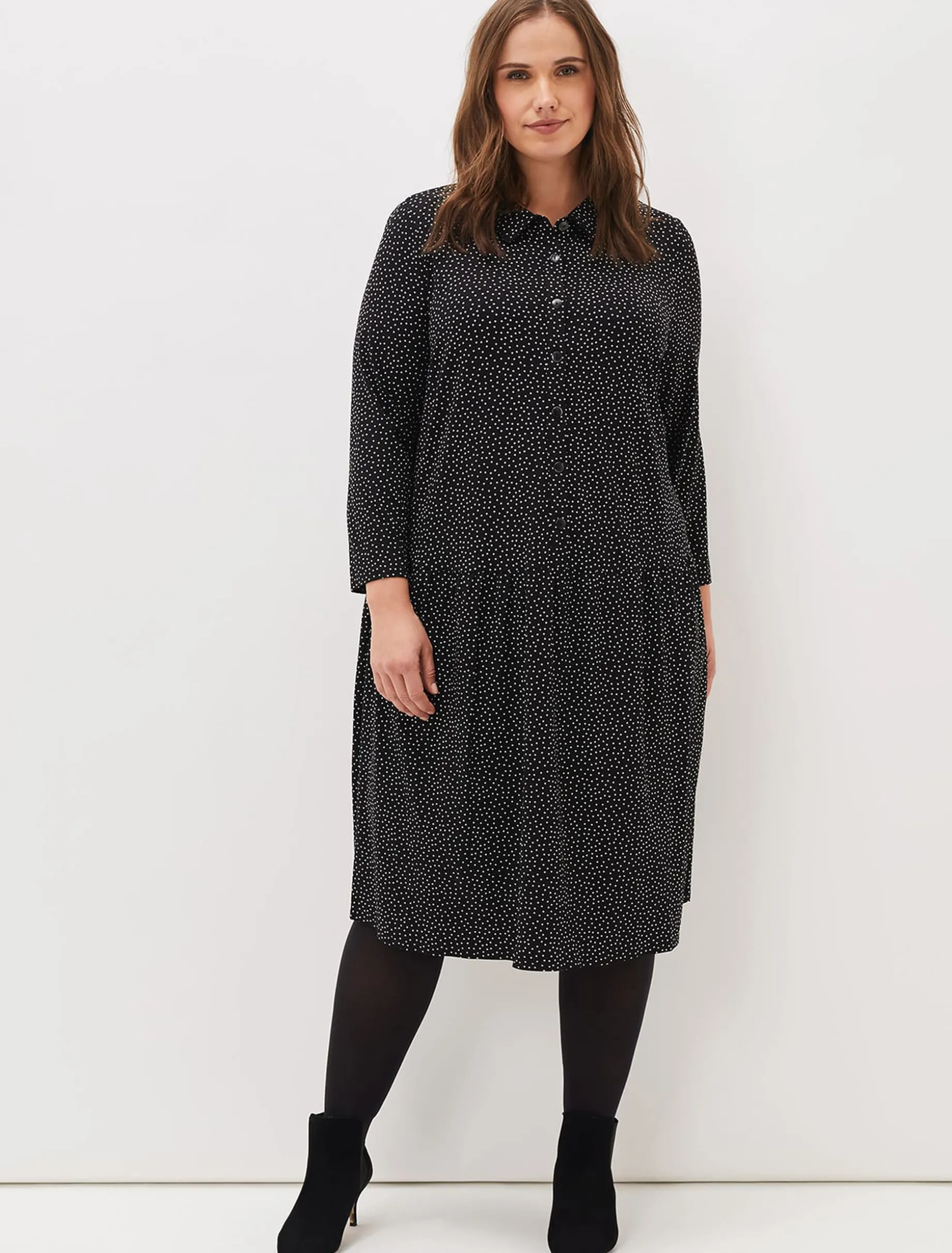 Mina Spot Jersey Dress